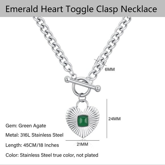 2-Tone Interlocking | Sunburst Heart | CZ Evil Eye | Single Pearl | Love Heart P - Picture 4 of 7